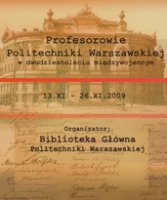 Profesorowie Politechniki Warszawskiej w 20-leciu międzywojennym