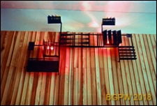 Ściana Wschodnia, Pasaż Śr&oacute;dmiejski Stefana "Wiecha" Wiecheckiego, winiarnia Amfora, dekoracja ściany, Warszawa