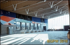 Dworzec PKP Warszawa Gdańska, widok poczekalni z kasami, Warszawa