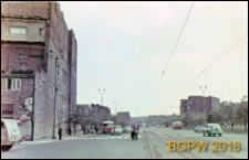 Ulica Marchlewskiego w kierunku Trasy N-S, Warszawa