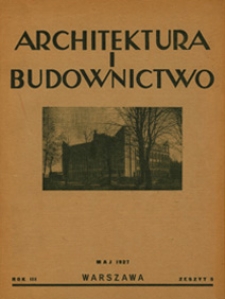 Architektura i Budownictwo 1927 nr 5