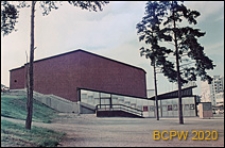 Kino Font&auml;nen, elewacja boczna budynku, Sztokholm-V&auml;llingby, Szwecja