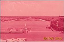 Stadion im. S. M. Kirova, widok panoramiczny ze schod&oacute;w wejściowych stadionu w kierunku miasta, Sankt Petersburg, Rosja