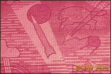 Pałac Pionier&oacute;w, fragment sgraffitowej dekoracji na ścianie bocznej jednego z pawilon&oacute;w pałacu, Moskwa, Rosja