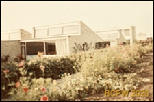 Szkoła Munkeg&aring;rd, ogr&oacute;dek przy pawilonach klasowych, Kopenhaga, Dania