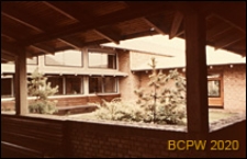 Szkoła, patio, ogr&oacute;dek między klasami, Kopenhaga, Dania