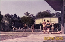 Kąpielisko Gänsehäufel, kabiny, widok zewnętrzny, Wiedeń, Austria