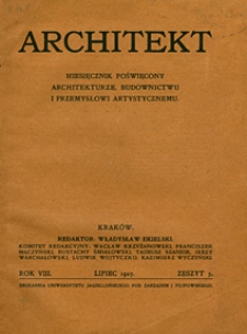 Architekt 1907 z. 7