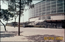 Dzielnica Esposizione Universale di Roma, Pałac Sportu, fragment elewacji oraz wejście do sektora G, Rzym, Włochy