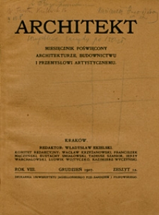 Architekt 1907 z. 12