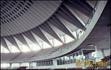 Dzielnica Esposizione Universale di Roma, Pałac Sportu, wnętrze, konstrukcja kopuły, Rzym, Włochy