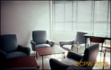 Welodrom, pawilon pomieszczeń pomocniczych, pokój trenerów, wnętrze, Rzym, Włochy