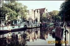 Kanał Herengracht, widok ogólny, Amsterdam, Niderlandy