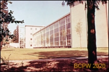 Budynek nowego Studia, widok elewacji bocznej, Hilversum, Niderlandy