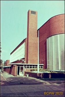 Szkoła imienia Snelliusa, fragment elewacji budynku, Hilversum, Niderlandy