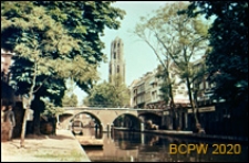 Most nad kanałem, Utrecht, Niderlandy