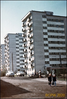 Osiedle Bronowice, dziesięciokondygnacyjne bloki mieszkalne, widok ogólny, Kraków