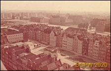 Długi Targ, panorama, widok z wieży ratusza, Gdańsk