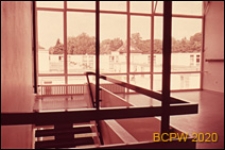 Dom Akademicki II, widok z hallu na dziedziniec, Berlin, Niemcy