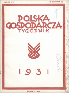 Polska Gospodarcza 1931 nr 16