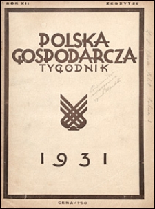 Polska Gospodarcza 1931 nr 29