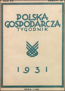 Polska Gospodarcza 1931 nr 45
