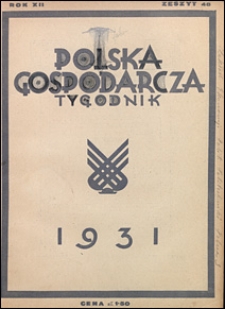 Polska Gospodarcza 1931 nr 48