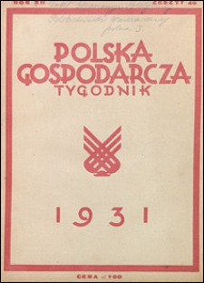 Polska Gospodarcza 1931 nr 49