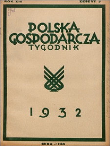 Polska Gospodarcza 1932 nr 7