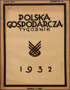 Polska Gospodarcza 1932 nr 8