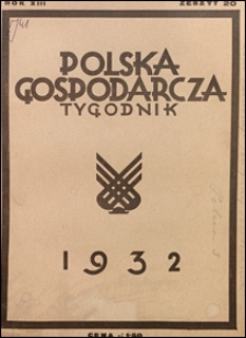 Polska Gospodarcza 1932 nr 20