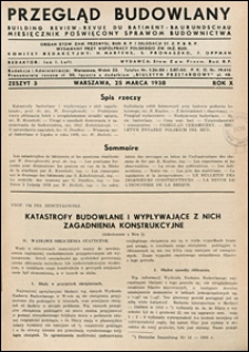 Przegląd Budowlany 1938 nr 3