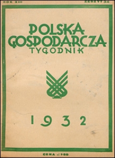 Polska Gospodarcza 1932 nr 34