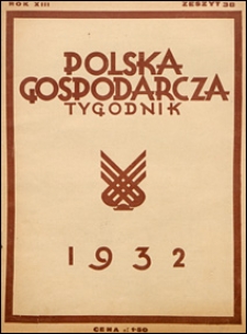 Polska Gospodarcza 1932 nr 38