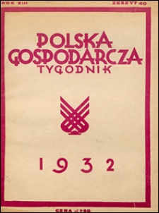 Polska Gospodarcza 1932 nr 40