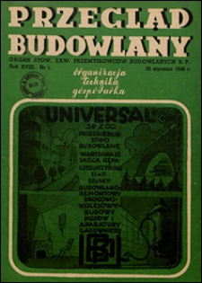 Przegląd Budowlany 1946 nr 1