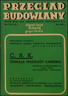 Przegląd Budowlany 1946 nr 5