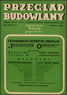 Przegląd Budowlany 1946 nr 6