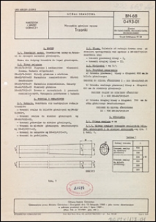 Narzędzia g&oacute;rnicze ręczne - Trzonki BN-68/0493-01 / Gł&oacute;wny Instytut G&oacute;rnictwa.