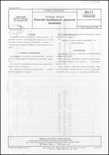 Formularze miernicze - Dzienniki kopalnianych pomiar&oacute;w teodolitem BN-77/0404-02 / [Kazimierz Kluska, Feliks Ładoń ; oprac. Gł&oacute;wny Instytut G&oacute;rnictwa].