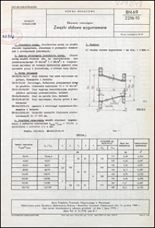 Elementy rurociąg&oacute;w - Zwężki stalowe wygumowane BN-69/2216-10 / Instytucja opracowująca normę: Biuro Projekt&oacute;w Przemysłu Organicznego w Warszawie.