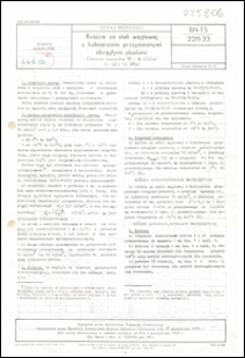 Kr&oacute;ćce ze stali węglowej z kołnierzami przypawanymi okrągłymi płaskimi - Ciśnienie nominalne 10 i 16 kG/cm2 (~1,0 i 1,6 MPa) BN-75/2211-33 / instytucja opracowująca normę: Biuro Projekt&oacute;w Przemysłu Organicznego, Warszawa.