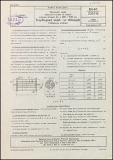 Wymienniki ciepła płaszczowo-rurowe ze stałymi ścianami sitowymi Dw = 600÷1600 mm - Trzydrogowe wiązki rur stalowych - Podstawowe wielkości BN-80/2251-16 / instytucja opracowująca normę - Biuro Projektów Przemysłu Organicznego w Warszawie.