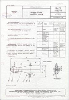 Narzędzia jubilerskie - Imadełko ręczne BN-75/4580-03 / instytucja opracowująca normę - Ośrodek Badawczo-Rozwojowy PWM MEDOM, Krak&oacute;w.