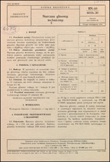 Siarczan glinowy techniczny BN-80/6016-30 / autor projektu normy - Romuald Zagierski, J&oacute;zef Cielma ; instytucja opracowująca normę - Wrocławskie Zakłady Przemysłu Nieorganicznego.