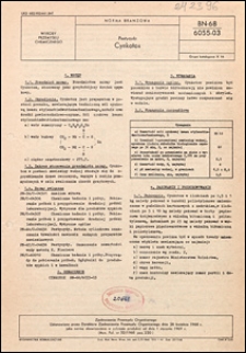 Pestycydy - Cynkotox BN-68/6055-03 / Zjednoczenie Przemysłu Organicznego.
