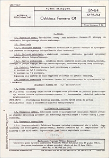 Osłabiacz Farmera O1 BN-64/6126-04 / Zjednoczenie Przemysłu Wł&oacute;kien Sztucznych.
