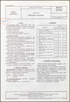 Odczynniki - Siarczan amonowy BN-69/6191-91 / Polskie Odczynniki Chemiczne.