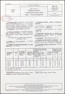 Płyty gumowe - Wulkanizowane i niewulkanizowane płyty olejo- i benzynoodporne BN-73/6616-14 Arkusz 13 / Zjednoczenie Przemysłu Gumowego "Stomil".