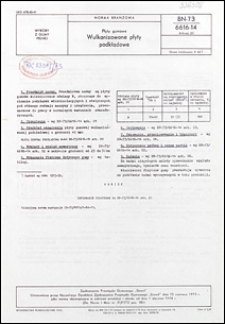 Płyty gumowe - Wulkanizowane płyty podkładowe BN-73/6616-14 Arkusz 20 / Zjednoczenie Przemysłu Gumowego "Stomil".